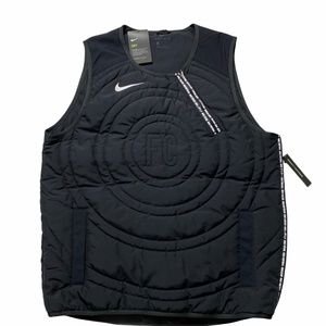 Nike FC Dri Fit Black Soccer Gillet Vest Sz L